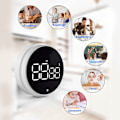 Miniatyrbilde 4 av 11: Magnetisk digital timer kjøkken roterende timer for matlaging, studering, trening Red