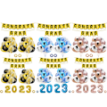 Pikkukuva 7 / 11: 2023 valmistujaispallon ripustusbannerisarja juhlataustan koristelu Set 6