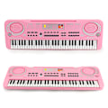 Miniatyrbilde 3 av 7: 61-tangenters piano keyboard, 61 mini-tangenters bærbart musikktastatur for nybegynnere barn