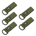 Miniatyrbilde 11 av 11: Militær D-ring adapter karabinkrok løkke stropp webbing feste stropp Brown