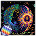 Pikkukuva 1 / 11: Koe henkisyys Tarot-pöytäliina Pöytäliina Ruokapöydän koristeet A 75x75cm