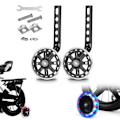Miniatyrbillede 2 af 11: Udendørs LED Børnecykel Balance Træningshjul Børnecykler Stabilisatorer Blue