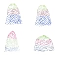 Miniatyrbillede 6 af 11: Nylon Fiskenet Rhombus Meshs Hulnet Foldbar Nylon Landing Dip Net WB3 model 50cm