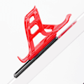 Miniatyrbilde 8 av 11: Sykkel Flaskeholder Adapter Monteringsbase Sykler Alt Posisjon Burmontering Red