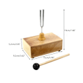 Miniatyrbild 3 av 7: Experimentell utrustning Undervisning Akustik 512 Hz Stämgaffel Med Resonanslåda