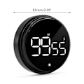Miniatyrbilde 3 av 11: Magnetisk digital timer kjøkken roterende timer for matlaging, studering, trening Red