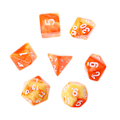Pikkukuva 1 / 11: 7 kpl / sarja akryyli polyhedraaliset noppat TRPG-lautapeliin D4-D20 2