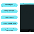 Pikkukuva 3 / 11: LCD kirjoitustabletti Doodles Board Magic Tablet -piirustuslevylelu lapsille aikuisille