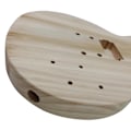 Miniatyrbild 9 av 10: Oavslutad trägitarrkropp tom trägitarr tunnor gitarrer DIY-delar