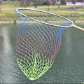 Miniatyrbillede 4 af 11: Nylon Fiskenet Rhombus Meshs Hulnet Foldbar Nylon Landing Dip Net WB3 model 50cm