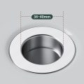 Miniatyrbild 9 av 11: Slitstark ABS diskbänksplugg förhindrar igensättning Universal handfat avloppsplugg för badrum ABS