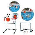 Miniatyrbillede 2 af 11: Flydende Basketballkurv Mål Poolside Vand Pool Basketball Fodbold Mål Net Style E