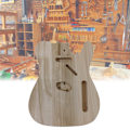 Miniatyrbilde 2 av 10: Tønneformet gitar i tre, håndlaget DIY elektrisk gitardel