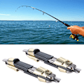 Miniatyrbilde 4 av 10: 2 stk/pakke fiskestang hjulholder rustfritt stål fiskestang hjul sete stang klips