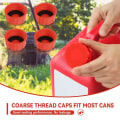 Miniatyrbilde 5 av 11: Gassbeholdere med grove gjenger Solid transport Gassbeholderhetter Fortykkede gassbeholderhetter i plast for lagring/transport null - A