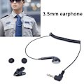 Miniatyrbillede 3 af 8: 3,5 mm Port Enkelt Side Mono Øreprop In-Ear Høretelefon til Chauffører og Sikkerhedspatruljer