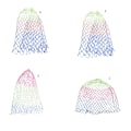 Miniatyrbillede 7 af 11: Nylon Fiskenet Rhombus Meshs Hulnet Foldbar Nylon Landing Dip Net WB3 model 50cm
