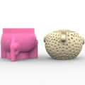 Miniatyrbillede 6 af 9: Pufferfish-formet silikonevaseform velegnet til fremstilling af saftig vase