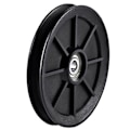 Pikkukuva 1 / 11: Nylon-laakeripyörä, pyöreä musta pyöräkaapeli kuntosalilaitteiden osat Diameter 120mm