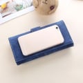 Miniatyrbilde 4 av 11: Mote Kvinner PU Lær Clutch Lang Matt Lommebok Kredittkortholder Veske Håndveske Telefon Veske Rose Red