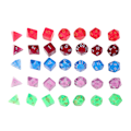 Miniatyrbillede 8 af 10: 7 stk./sæt Polyhedral Multi Sided Dice D4-D20 Dungeons&Dragon D&D RPG Poly Game Burgundy