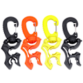 Pikkukuva 8 / 11: Kaksinkertainen BCD-letkun pidikeklipsi napsautettavalla soljella snorklaukseen ja sukellukseen Yellow 10x10mm