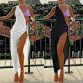Miniatyrbillede 4 af 11: Womens Swimsuit Beach-Cover Up Sleeveless Cover Ups for Swimwear Bathing Suit White S