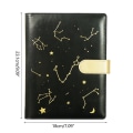 Miniatyrbilde 3 av 11: Business Notebook Loose Leaf Notebook Avtakbar indre side Constellations Journal Notebook Skrivesaker Notatblokker Black