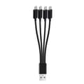 4 in 1 Micro USB -latauskaapeli Multi useille laitteille Lataa 4 tablettia tai puhelinta samanaikaisesti