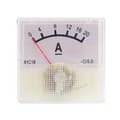 Mekanisk pekare typ Amperemeter för DC Analog Strömmätare Panel Plastmätare