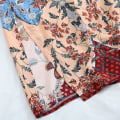 Miniatyrbilde 9 av 10: Kvinners Strandbadedrakt Cover Up Boho Blomstertrykt Åpen Front Kimono Cardigan Lon