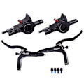 Miniatyrbilde 8 av 10: MTB hydrauliske skivebremser foran og bak - sett for terrengsykler Red Brake + Disc
