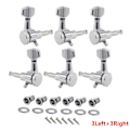 Miniatyrbilde 4 av 11: Inline Chrome Elektrisk Gitar Locking Pick Set for Fender ST TL Style 6R