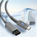 Miniatyrbilde 4 av 8: Spillkonsoll Ladeledning 1.8M USB Type C Strømkabel Grå