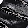 Pikkukuva 7 / 10: Naisten Tekonahkaiset Joustavat Skinny Pencil-housut Vetoketjulla Koristellut Leggingssit Black