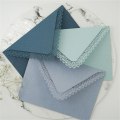 Pikkukuva 7 / 11: 10x paperikirjekuoret Pitsipaperi kirjekuoret Lahjakuoret kutsuonnittelukorttiin hääjuhliin 16x11,3 cm Dark green