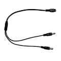 Miniatyrbillede 10 af 11: 40 cm DC5521 strømkabel 5,5x2,1 mm hun til 5,5x2,1 mm hanstik Splitter ledning forlængerledning til skærme routere null - One for three