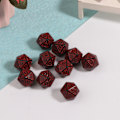 Miniatyrbillede 7 af 11: 10 stk. 20-sidet terning D20 til rollespil, fest, akrylspil, terningspil, klubspil Yellow