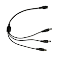 Miniatyrbillede 1 af 11: 40 cm DC5521 strømkabel 5,5x2,1 mm hun til 5,5x2,1 mm hanstik Splitter ledning forlængerledning til skærme routere null - One for three