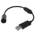 Kablet controller-separationskabel USB-ledning til Xbox 360 Sort højkvalitets kablet controller USB breakaway-kabelledning