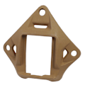 Miniatyrbillede 1 af 10: Taktisk hjelm NVG montering base shroud, aluminiumlegering montering holder base Mud Color