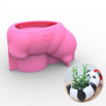 Miniatyrbilde 4 av 11: Isbjørn blomsterpotte Epoksyharpiksform Sukkulent plantepotteholder Betonggips Silikonform DIY-håndverk Hjemmedekorasjoner Støpeverktøy B