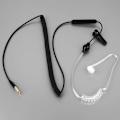 Miniatyrbild 4 av 9: Enkel Hörlur In-Ear Anti-Strålning Stereo Hörlurar Spiraltråd Hörlurar Med Mikrofon