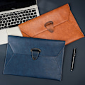 Miniatyrbillede 5 af 11: Håndholdt File Folder Opbevaringstaske Læder File Folder Laptop Sleeve Dokumenttaske null - 3