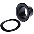 Miniatyrbilde 9 av 10: Bass Drum Sound Enhancer Mikrofonhull Trommeskinn Svart Trommedeler Red