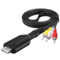 Pikkukuva 1 / 8: RCA-kaapeli USB2.0 - 3RCA Audio Video -kaapeli Uros-Uros-sovitinliitäntäjohto