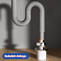 Miniatyrbillede 10 af 11: Opgraderet ABS Triple Connector Langtidsholdbar Alsidig Connector Nem at installere Fleksibel forbindelse til kloakrør null - B