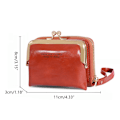 Pikkukuva 3 / 11: 2023 Wristlet Wallet Monipaikkainen PU-luottokortti Pankkikortin haltija Nainen Tyttö Dark brown