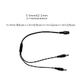 Miniatyrbillede 3 af 11: 40 cm DC5521 strømkabel 5,5x2,1 mm hun til 5,5x2,1 mm hanstik Splitter ledning forlængerledning til skærme routere null - One for three