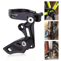 Miniatyrbillede 5 af 11: Justerbar MTB Cykelkædeguide Beskytter Klemme Direkte Montering Black